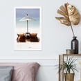 thumbnail image 2 of Wynwood Studio 'Meadowlark Beach' Nautical and Coastal Framed Wall Art Print - Blue, Orange, 2 of 4