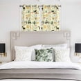 thumbnail image 3 of Cartoon Farmhouse Kitchen Curtains Window Panels, Cute Watercolor Cabin Animals Trees Yellow Insulated Window Treatment Curtain, Grommet Curtains for Bedroom/Living Room/Bathroom, 2 Piece 42"Wx45"L, 3 of 8