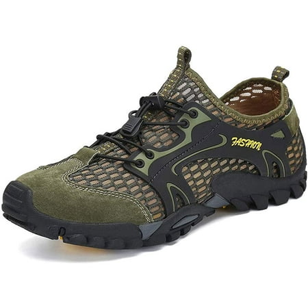 

Water Shoes Men Women Quick Dry Barefoot Swim River Shoes for Pool Beach ArmyGreen EU 44/UK 9