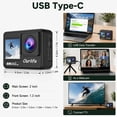 Ourlife 5K Action Camera, 50MP Dual Screen, 2.0