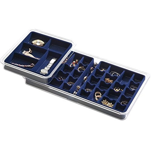 Jewelry Organizer Neatnix Stax 5 compartments dust cover 8" x 9" NEW 