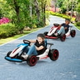 thumbnail image 4 of 24V 8.1 MPH Electric Go Kart,Go Kart for Kids,24V Drift Kart with 2X200W Strong Motor,7AH Big Battery, Electric Pedals, Electric Go Kart Outdoor Race Toy Car For Ages 6+, 4 of 9