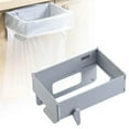 thumbnail image 2 of QualitChoice Kitchen Gadgets Save Space Foldable Trash Bag Racks Optimizes Space Bathroom gray, 2 of 6