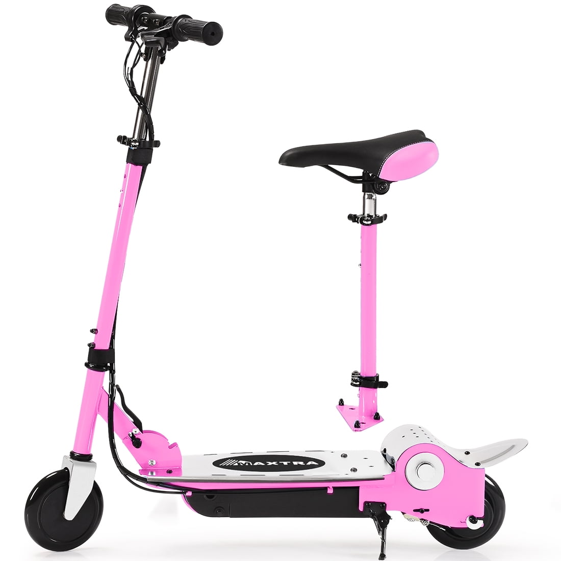 Maxtra E120 Folding Electric Scooter with Removable Seat for Kids Ages