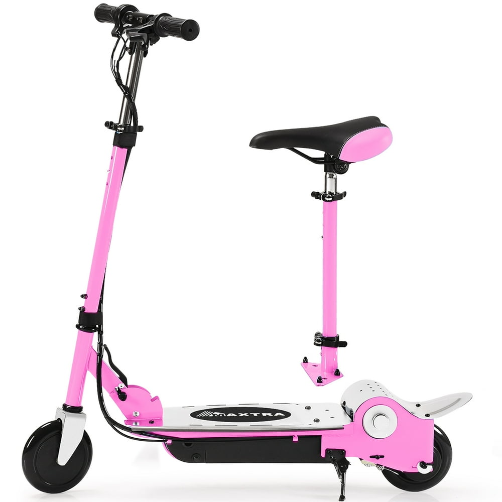 Maxtra E120 Folding Electric Scooter with Removable Seat for Kids Ages