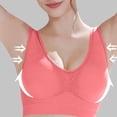 thumbnail image 6 of Sports Bras for Women Shaping Supportive Wireless Padded Athletic Push Up High Impact Everyday Plunge Bra Cute Bra High Support Invisible Anti-Sagging Lifting Support Br Bralettes Watermelon red, 6 of 8