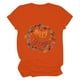 thumbnail image 1 of Camisas de Acción de Gracias Para Mujer Casual Cuello Redondo Manga Corta Camiseta Estampada Top Odeerbi  ODB122442, 1 of 5