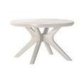 thumbnail image 3 of Plank+Beam Cross Leg Modern Coffee Table, 30" Solid Wood Tables for Living Room, Round Center Table, 3 of 9