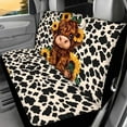 thumbnail image 5 of Binienty Highland Cow Car Seat Covers Full Set For Women Sunflower Car Accessories Set Front and Rear Split Bench Protection Fits for Most Car Van Sedan Truck SUV, 5 of 7