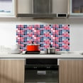 thumbnail image 4 of Pegatinas de mosaico autoadhesivas para pared de cocina, decoración de azulejos al rojo vivo, 4 of 7