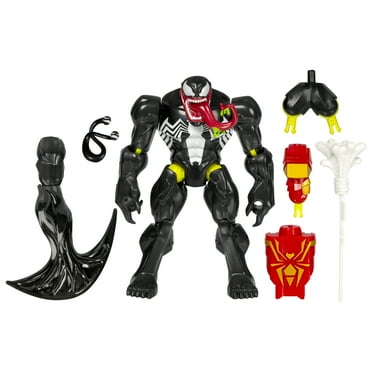 MixMashers Marvel Spider-Man Venom Toy, 5” (12 cm) Avengers Mix-&-Match Deluxe Figure, 4 