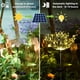 thumbnail image 4 of Luces solares para jardín, luces solares con bengalas, luces exteriores solares para decoración de caminos y macizos de flores, 4 of 5
