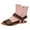 Pink, variant on White Sandals Women's European and Retro Large Size Hollow Light Soft Sole Casual Shoes Sandals Brown 42