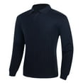 thumbnail image 3 of Men's Solid Color Crewneck Sweater, Soft Cotton Blend Long Sleeve Knit Pullover, Lightweight Casual Winter Thermal Top for Business, Office, Daily Wear, 3 of 7