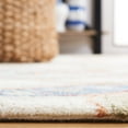 thumbnail image 4 of SAFAVIEH Micro-Loop Tendrils Leaves Area Rug, Ivory/Rust, 8' x 10', 4 of 11