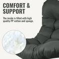 thumbnail image 4 of Geemuslly Egg Chair Cushion Replacement, 7.8 inchThickened Outdoor Hanging Chair Seat Pad , Waterproof Swing Basket Chair Cushion for Patio or Garden (Only Cushion), 4 of 8