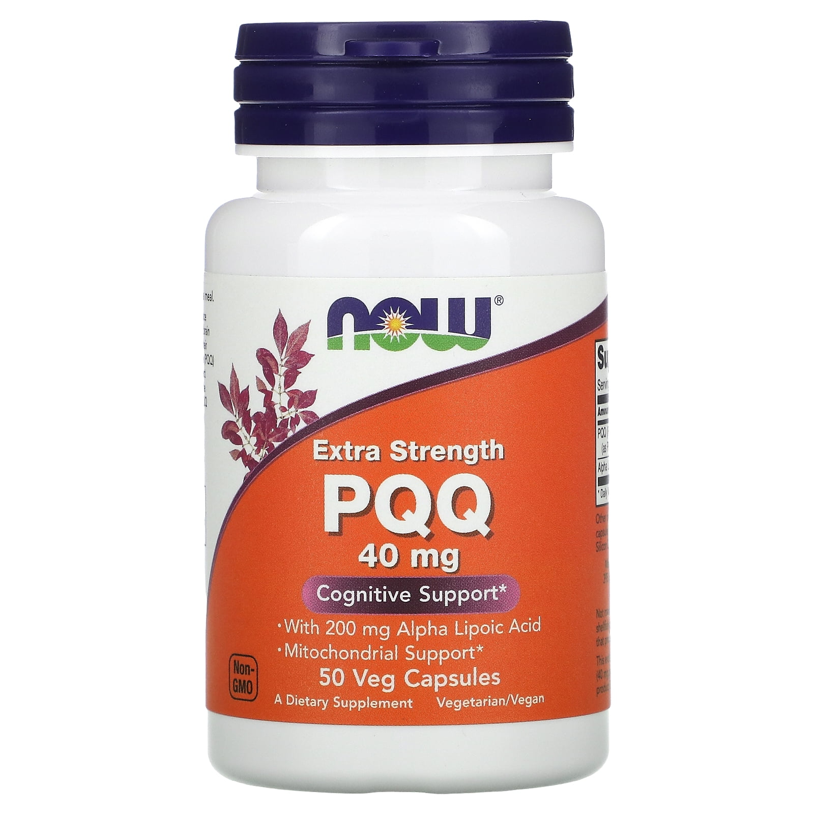 Extra Strength PQQ, 40 mg, 50 Veg Capsules, NOW Foods