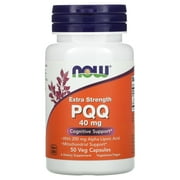 NOW Supplements, PQQ 40 mg with 200 mg Alpha Lipoic Acid, Extra Strength, 50 Veg Capsules