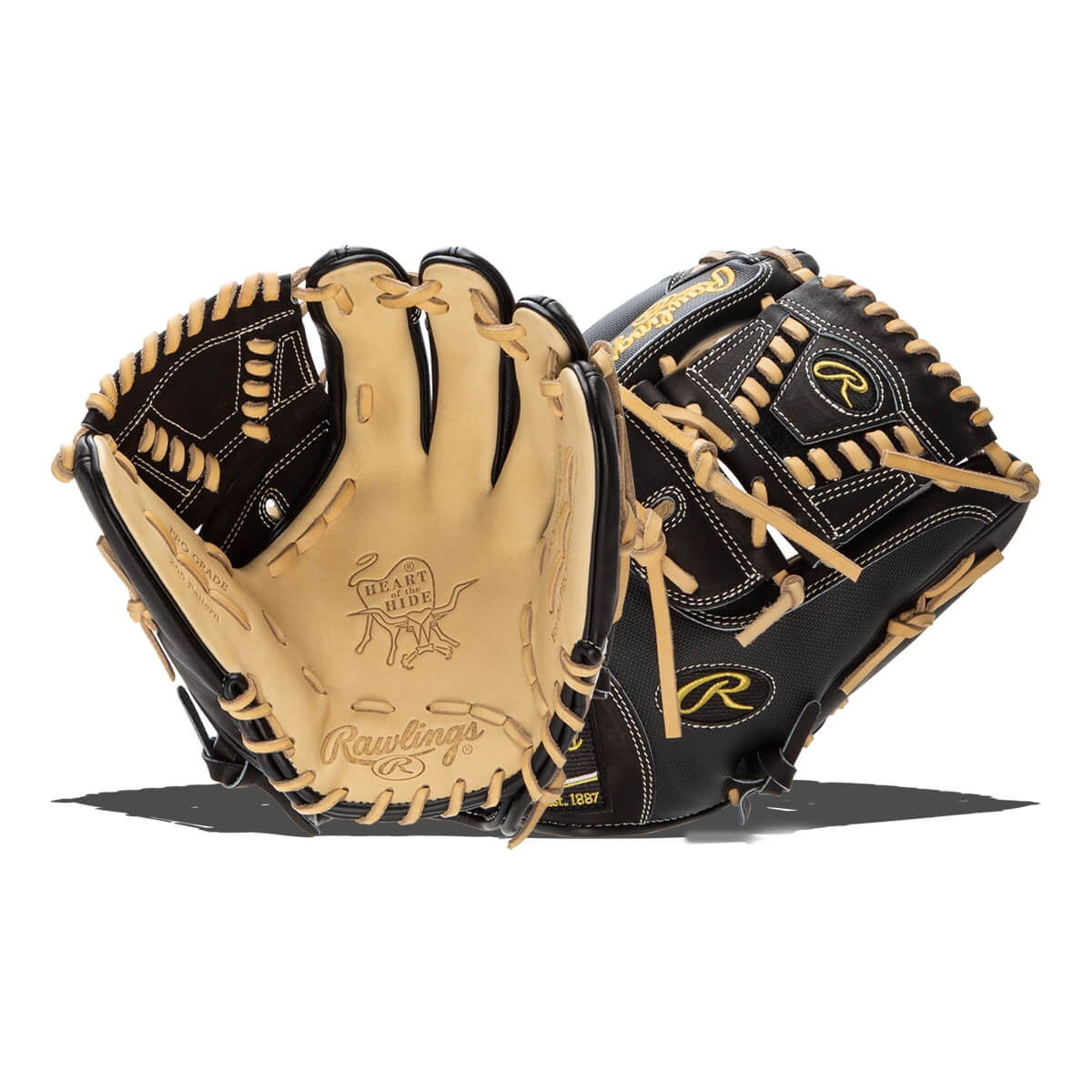 2 piece web baseball gloves