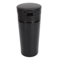 thumbnail image 3 of YAHHU Insulated Coffee Cup Dual Layers Stainless Steel Portable Snap Flip Lid Travel Mug Bottle, Black Color, 380ml / 12.84 oz Capacity for Office, Car, and Commute, 3 of 5