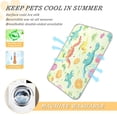 thumbnail image 5 of Pet Cooling Pad Foldable Self Cooling Mat Breathable Pet Cushion Sleep Pad for Dogs and Cats Colorful Dinosaurs and Eggs M, 5 of 9