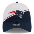 thumbnail image 2 of Men's New Era  White/Navy New England Patriots 2023 Sideline 9TWENTY Adjustable Hat, 2 of 6