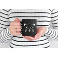 thumbnail image 2 of Cute Cat Print Cup, Drinkware & Stuff, Kitty Lovers, Black 11oz Ceramic Mug, 2 of 5