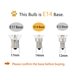 thumbnail image 4 of Lamsky E14 Bombilla Led Con Forma De Vela De Filamento E14, Base Europea, Luz Diurna, 6000 K, 600 Lm, Equivalente A 60 W, C35, Cristal Transparente, Forma De Torpedo, Tapa De Bala, No Regulable (Paque, 4 of 5