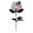 White, variant on Dark Red Artificial Rose 1Pcs Dark Gothic Halloween Home Decor Floral Arrangement Real Touch Artificial Rose Bouquet for Wedding Table Centerpiece Cafe Vase Halloween Decor