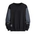 thumbnail image 2 of Maplenight Crew Neck Sweatshirts for Men Basic Long Sleeve Pullover for Casual & Athletic Wear Fall Winter Solid Soft Regular Fit Streetwear, 2 of 3