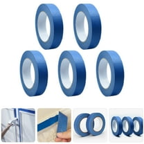 unbranded Blue Masking Tape 5 Rolls for DIY Projects and Automotive Use 1Inch Wide