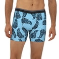 thumbnail image 2 of Men'S Boxer Briefs, Banana Tropical Leaves Soft And Breathable Mens Underwear Boxer Briefs With Widen Waist, 2 of 2