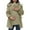 Beige, variant on Hooded Coat for Women Pregnant Womens Three in One Winter CoatTthick Quilted Warm Hooded Down Jacket with Pockets