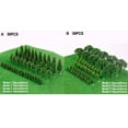 thumbnail image 3 of 50Pcs Miniature Trees Model Train Scenery Landscape Scale Railroad Wargame Green Plastic Handmade Realistic Decoration, 3 of 6
