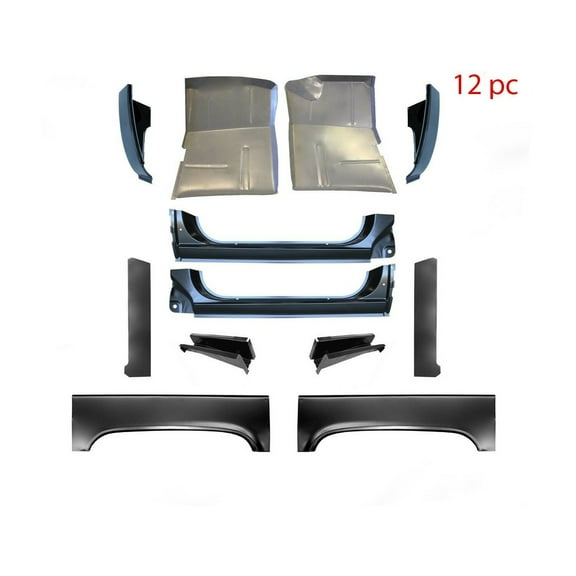 1973-87 Chevy Cab Kit, Rocker Panel , Cab Corner, Floor Pan & Supports 12PC