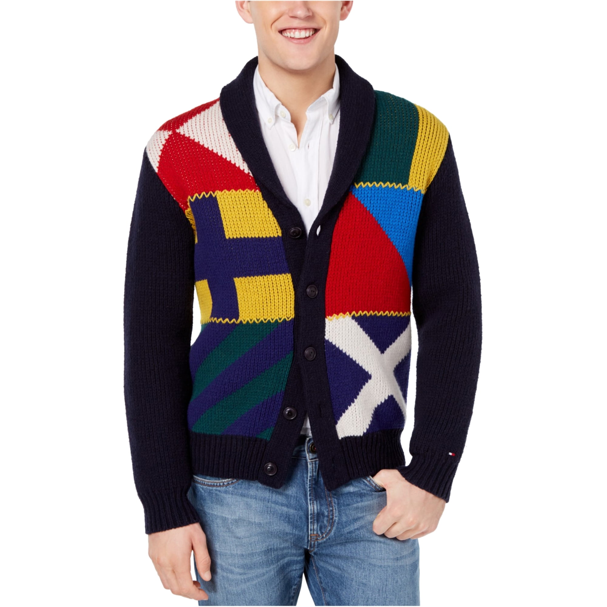 tommy hilfiger mens cardigan sweater