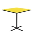 thumbnail image 3 of Bar Stool/Standing Height High Pressure Cafe and Breakroom Table - Yellow - 36"L x 36"W - Square, 3 of 5