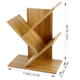 thumbnail image 2 of KAKOWELY 3 Layers Wooden Bookcases Tabletop Tree Bookshelf Small Desktop Bookcase Fashion Storage Rack Estanteria,15.94"X11.81"X6.3", 2 of 4