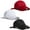 Black/White/Red, variant on Baseball Cap Adjustable Size Cotton Hat for Running and Outdoor Activities Set of 3 White Black Red