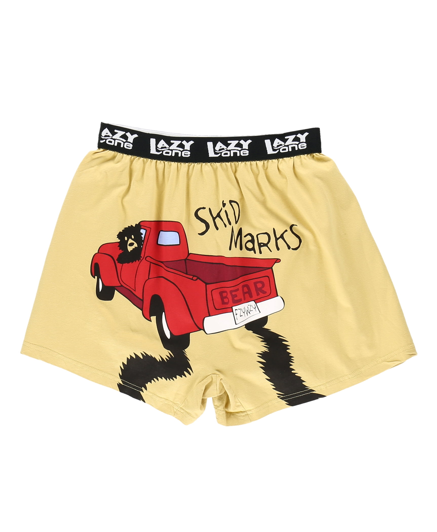 LazyOne Funny Animal Boxers, Skid Marks, Humorous Underwear, Gag Gifts for  Men (Large)