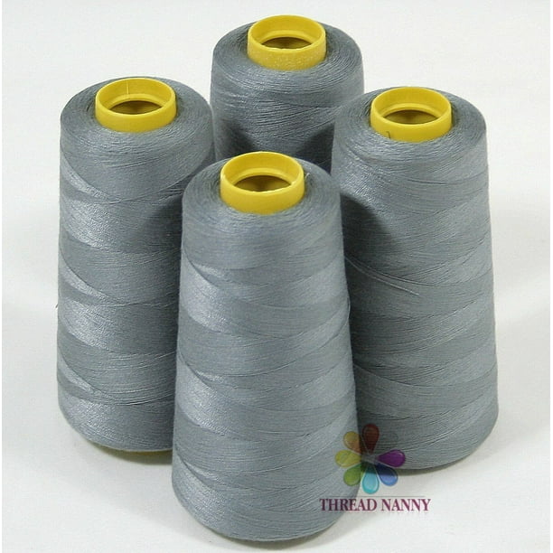 4 Large Cones (3000 Yards Each) of Polyester Threads for Sewing