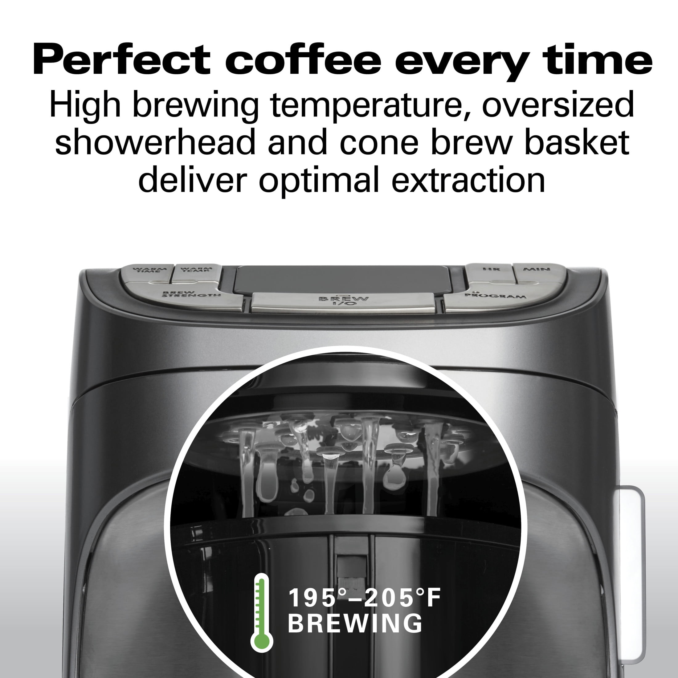 Hamilton Beach 12-Cup Programmable Drip Coffee Maker Machine with Glass Coffee Pot