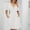 White, variant on Idoravan Women's Summer T Shirt Dress Womens Short Sleeve V-Neck Solid Color Pocket Makings Dress