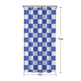 thumbnail image 5 of Blue and White Checkered Pattern Shower Curtain 36"x72" ,Bathroom Decorative Shower Curtains Set with 12 Hooks,Modern Waterproof Washable Shower Curtain, 5 of 6