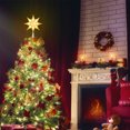 thumbnail image 4 of YUNLIGHTS Christmas Tree Topper Star Fashion Xmas Tree Topper Star Battery Powered Charming Christmas Treetop Star Golden Xmas Treetop Ornament (US Plug), 4 of 8