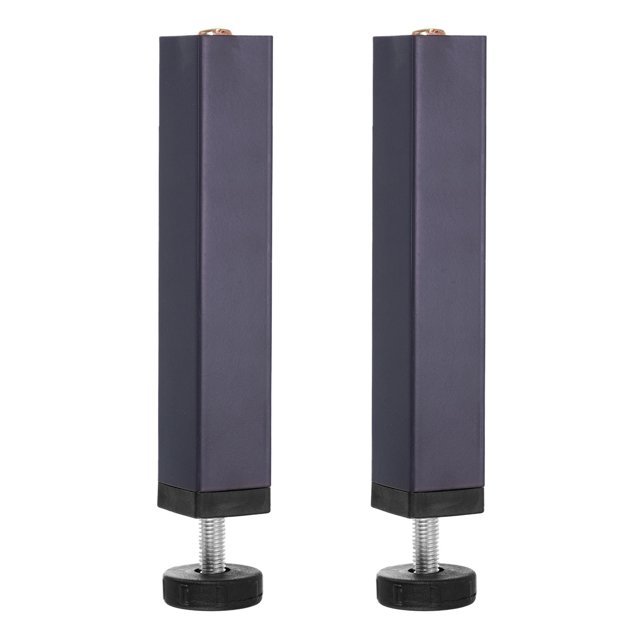 Unique Bargains 2 Pcs Adjustable Height Center Support Leg, 7Inch Bed Support Legs, Grey