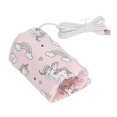 thumbnail image 4 of USB Baby Bottle Warmer Bag Detachable Portable Milk Travel Heater Storage Cover for Rechargeable Batteries Unicorns, 4 of 5