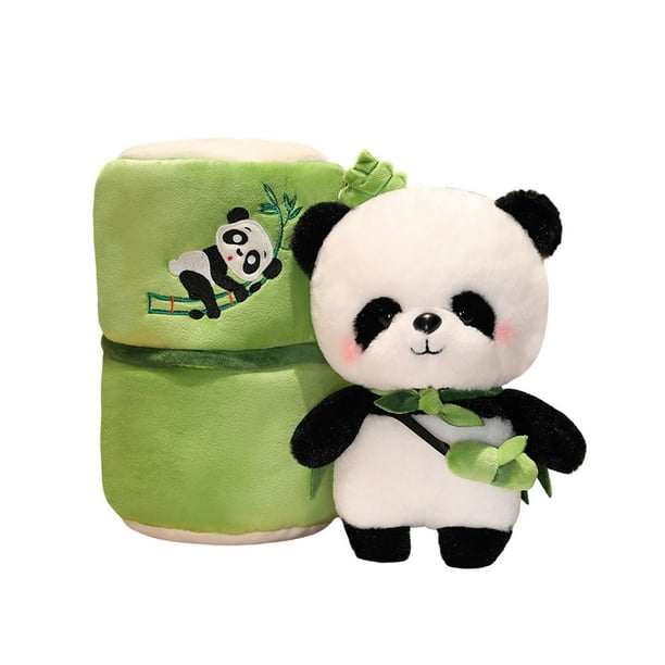 Peluche de panda para niños y adultos, ideal como adorno para el sofá. con bambú