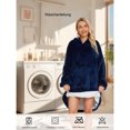 thumbnail image 3 of Fluffy Blanket Wearable Hoodie Oversized Pullover, 3 of 5
