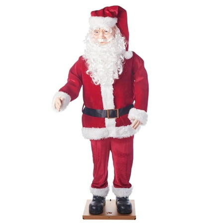 Holiday Time Dancing Santa Outdoor Christmas Décor, 5.8 ft
